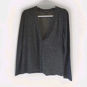 Banana Republic Ribbed gray Cardigan with button Size Small